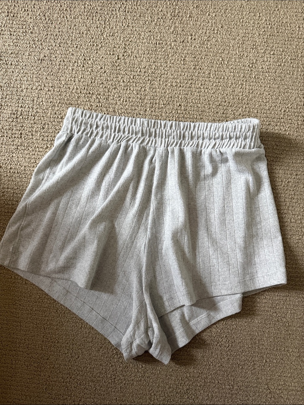 Daily Drills Grey Pointelle Shorts